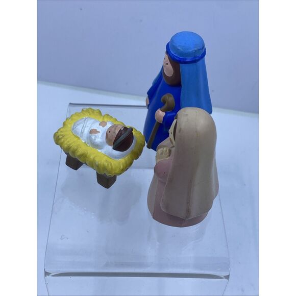 Avon 1993 Kid's My First Christmas Story Nativity 3 Pieces - Picture 3 of 7